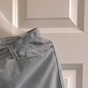 Pale Blue Suede Distressed Jeans Women SIZE 10 LONG